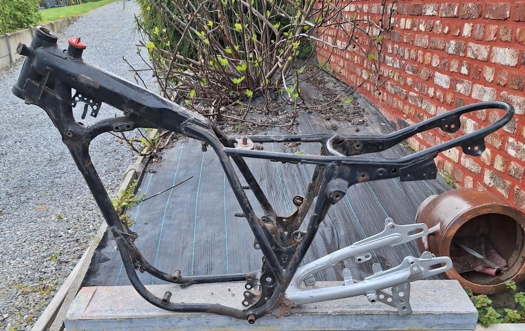 Yamaha xt500 1981 kader met achterbrug, Motoren, Onderdelen | Yamaha, Ophalen, Gebruikt