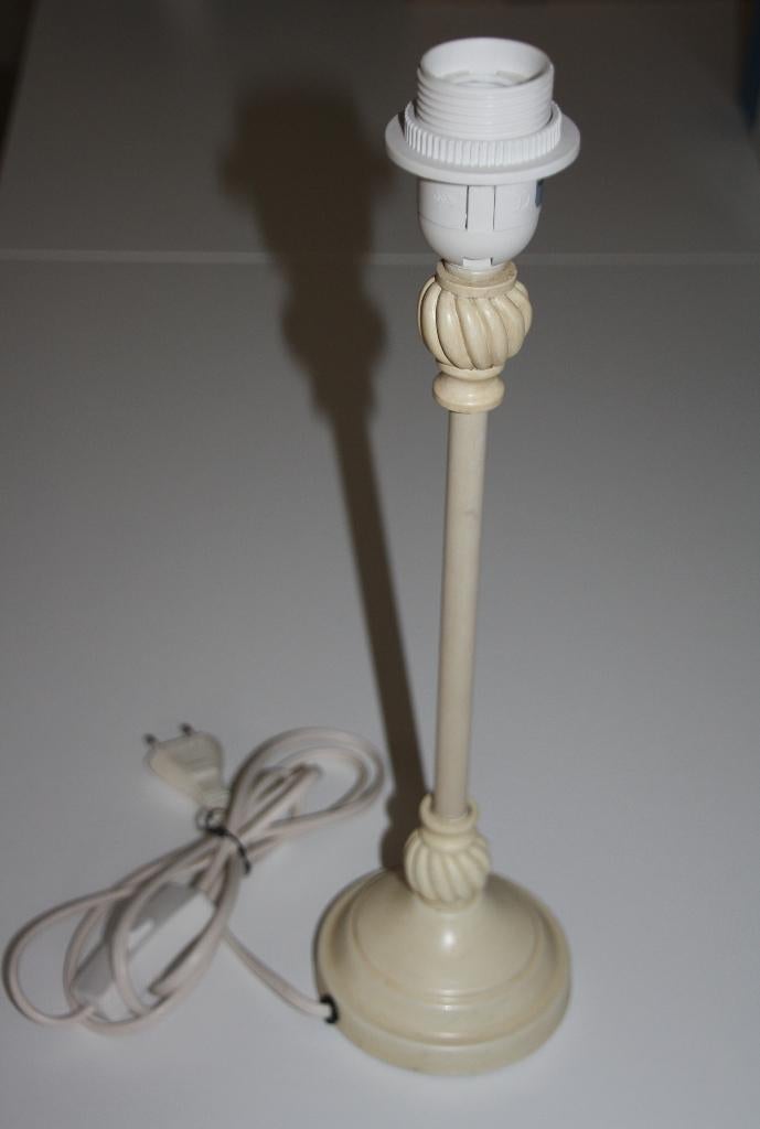 Lampenvoet beige creme tafellamp lampvoet 40cm brocante, Huis en Inrichting, Lampen | Tafellampen, Landelijk Klassiek Frans Engels Brocante Antiek Jeanne d'Arc