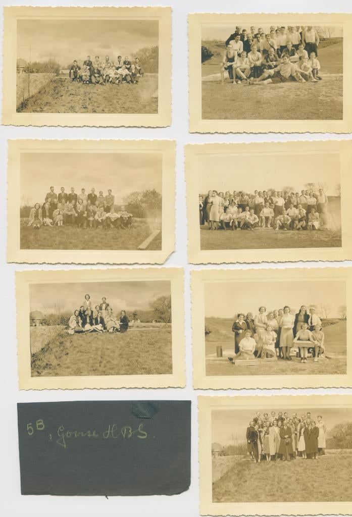 Schoolfotos HBS Bussum voor 1940 10 fotos, Verzamelen, Foto's en Prenten, Gebruikt, Verzenden, Foto, Voor 1940