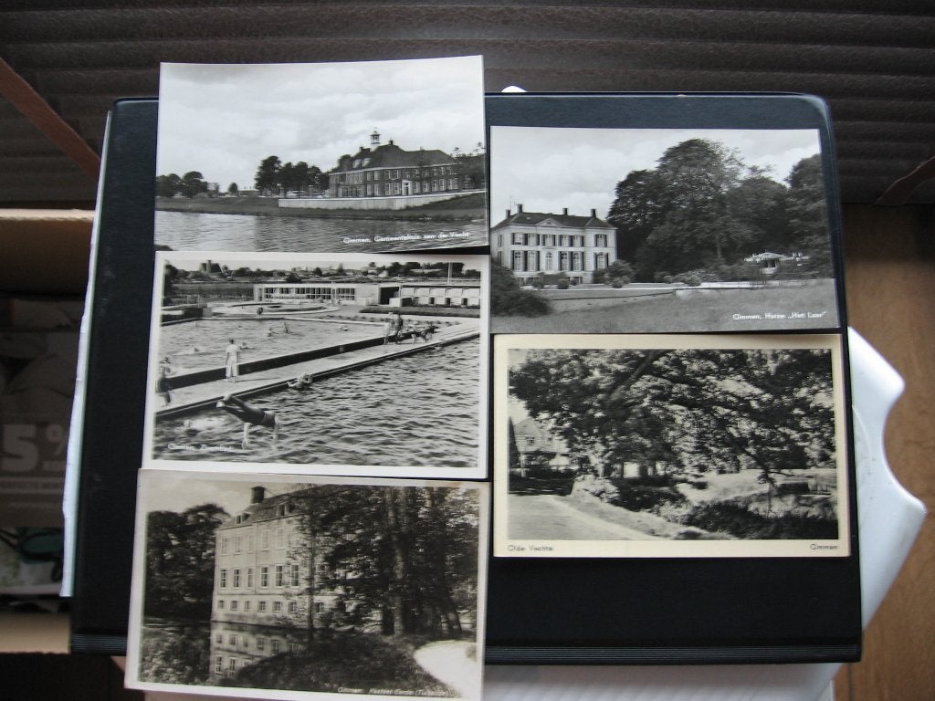 Vijf zw/w ansichtkaarten van Ommen, Ophalen of Verzenden, 1960 tot 1980, Gelopen, Overijssel