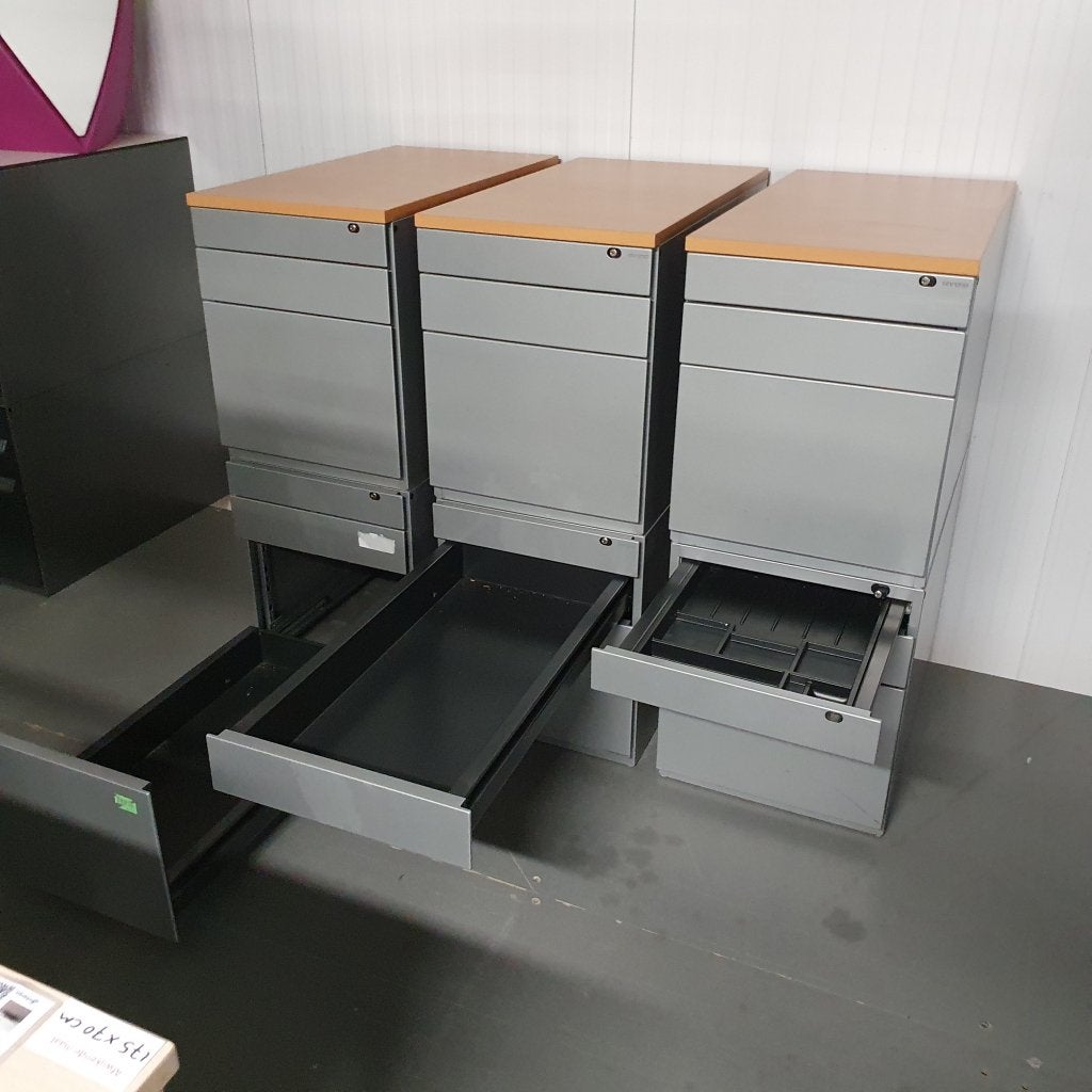 Ahrend 6-delig ladeblok met 12 lades - 105x139x76 cm, Niet ingevuld, Gebruikt, Niet ingevuld, Niet ingevuld