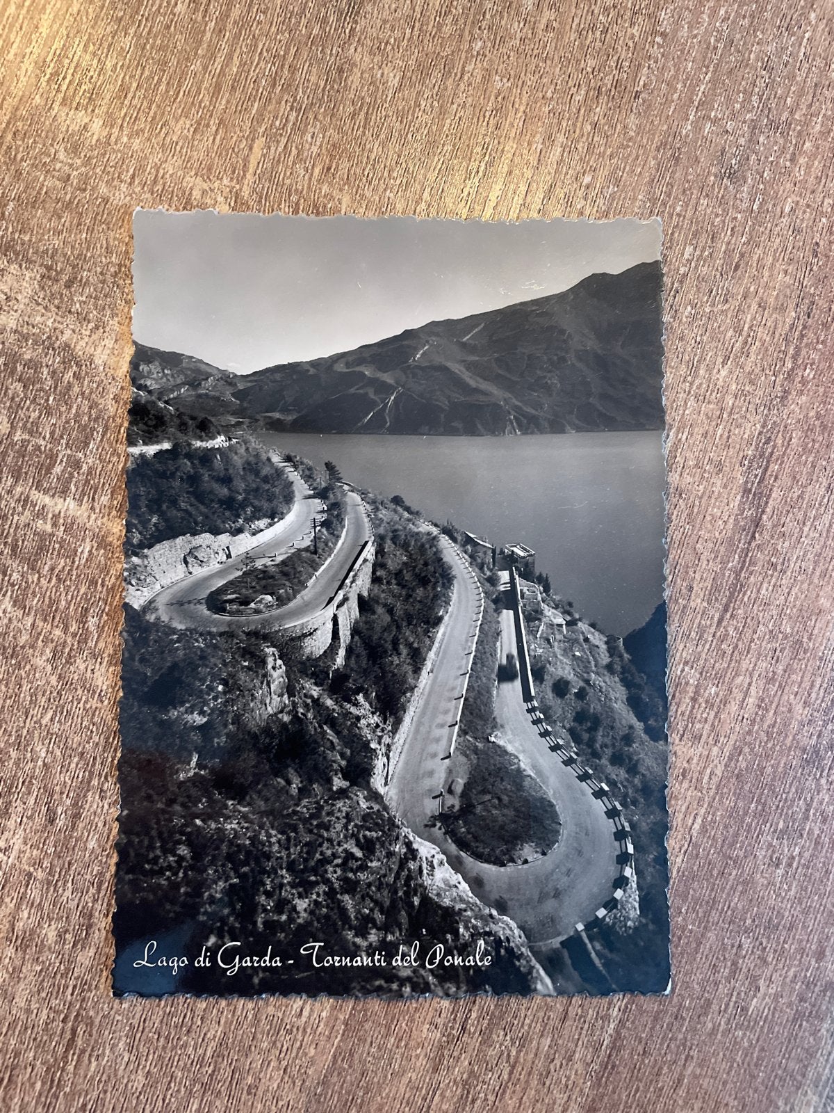 Oude ansichtkaart Lago di Garda - Tornanti del Ponale, Ophalen of Verzenden, 1940 tot 1960, Gelopen, Italië