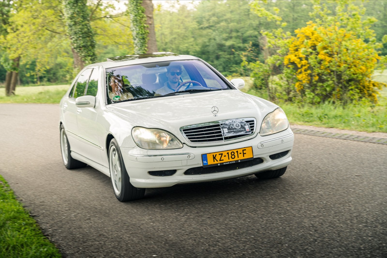 Mercedes S55 AMG, Auto's, Mercedes-Benz, Automaat, Achterwielaandrijving, 360 pk, Wit