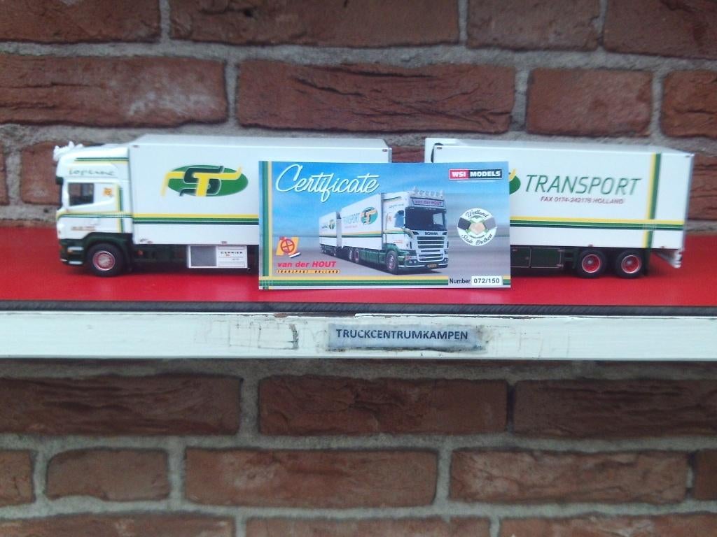 WSI  Scania  R5  Topline   van  van  der  Hout., Hobby en Vrije tijd, Modelauto's | 1:50, Ophalen of Verzenden, Nieuw, Bus of Vrachtwagen