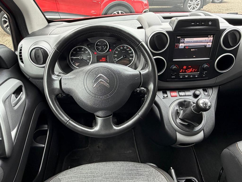 Citroen Berlingo 1.2 110PK Navi,CarPlay,Clima,Cruise,Isofix,, Voorwielaandrijving, Stof, Gebruikt, 1295 kg