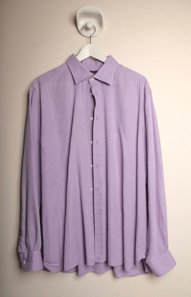 RALPH LAUREN PURPLE LABEL! Maat 17,5 zgan Winkelprijs €550,-, Paars, Ralph Lauren, Ophalen of Verzenden, Zo goed als nieuw