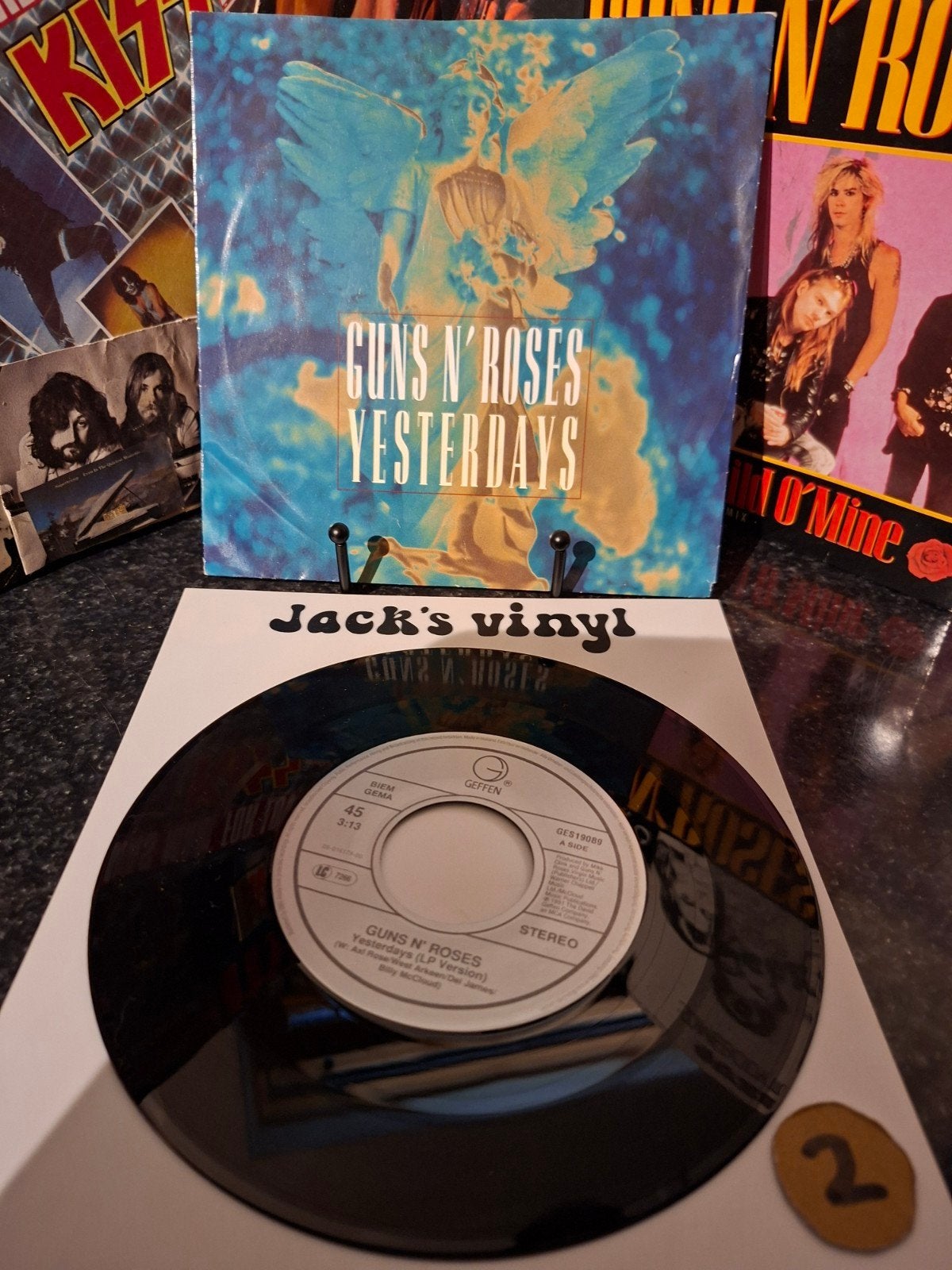 Guns N' Roses - Yesterdays (Single, 7 inch) 1992/2, 1990 - 1999, 7 inch, Ophalen of Verzenden, Fotohoes