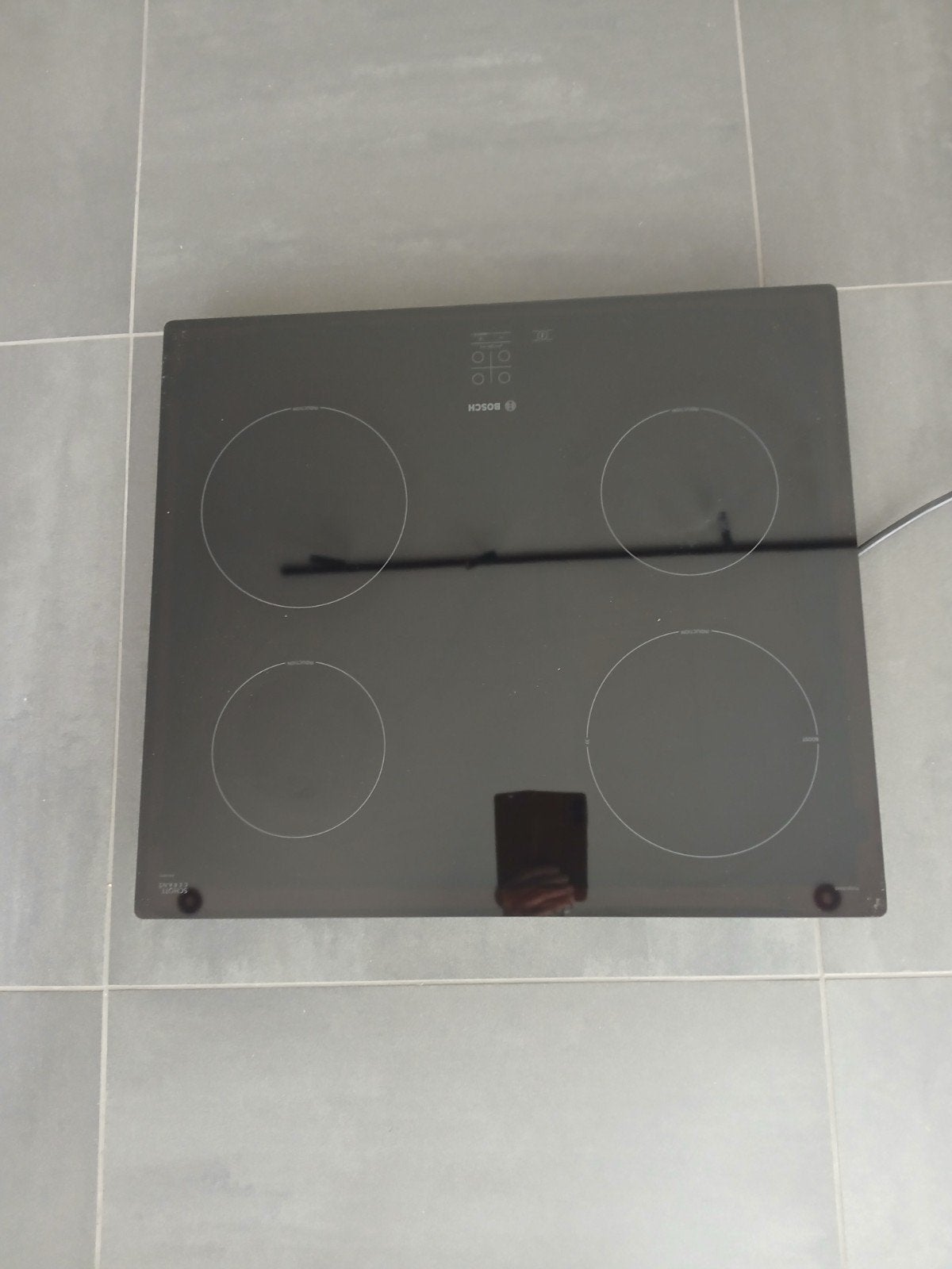 Bosch Inductie Kookplaat 52x59cm - Zwart, Witgoed en Apparatuur, Kookplaten, Gebruikt, Inbouw, Inductie, 4 kookzones