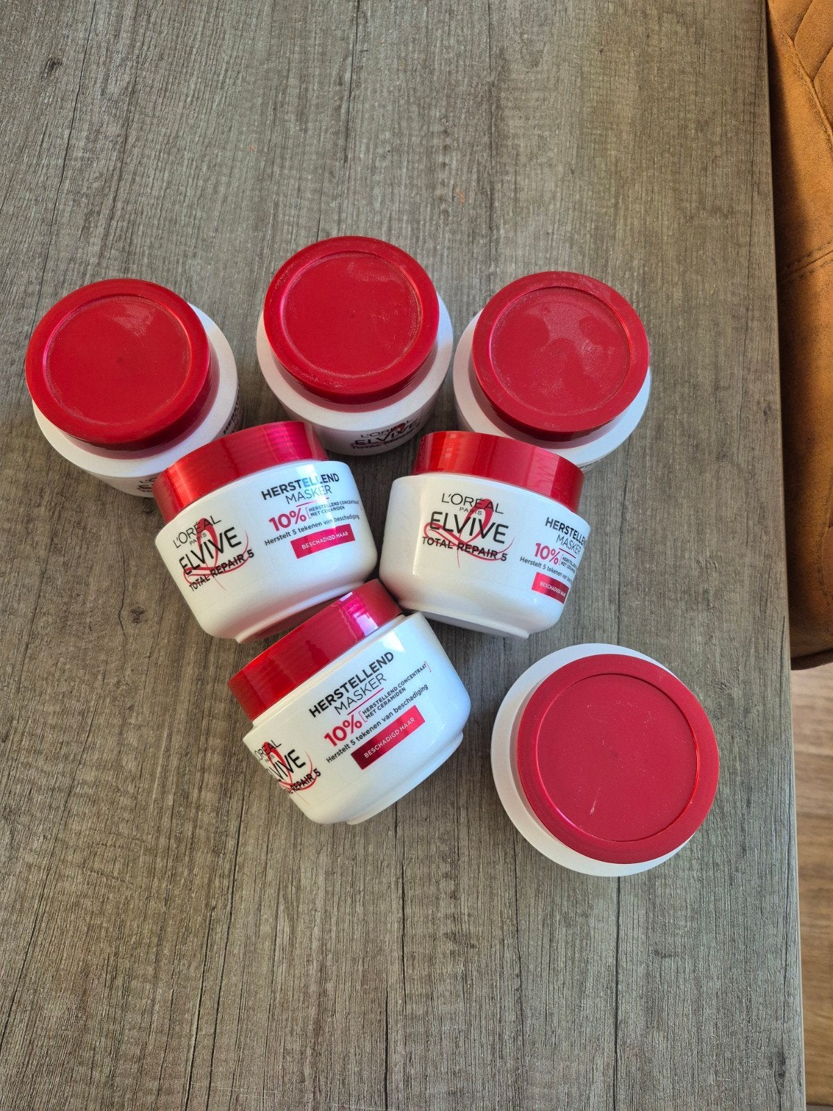 7x L'Oréal Elvive Total Repair 5 Herstellend Haarmasker, Ophalen of Verzenden, Nieuw, Haarverzorger of -hersteller
