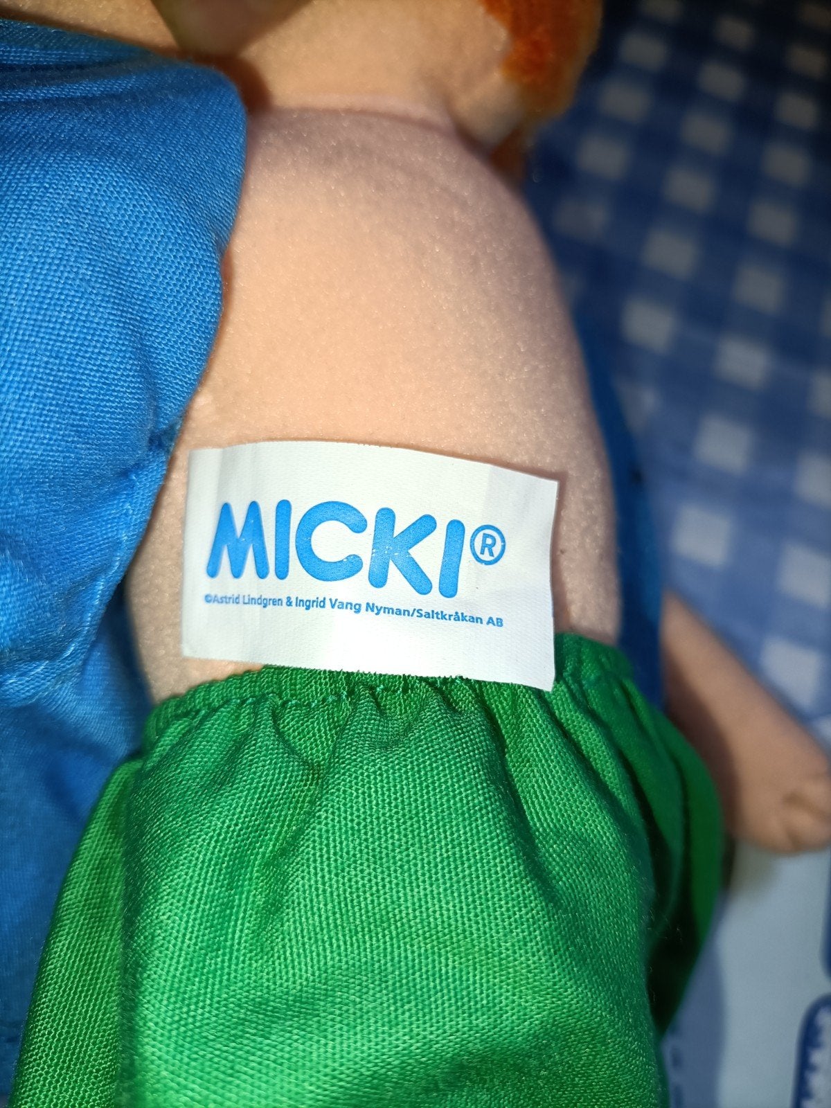 Pipi Langkous knuffel Micky, Ophalen of Verzenden, Zo goed als nieuw, Overige typen