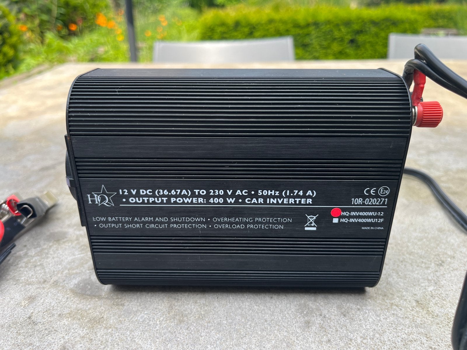 HQ Modified Sinus Omvormer 400W 12V DC naar 230V AC, Ophalen of Verzenden, Zo goed als nieuw