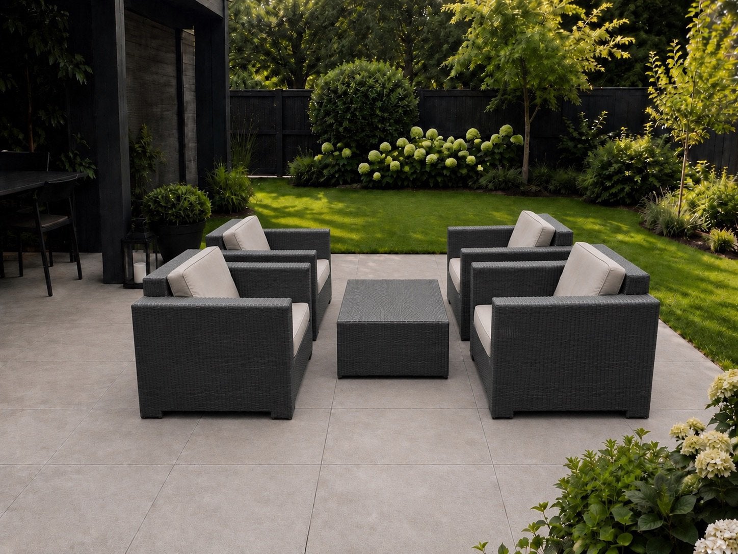 Borek Plaza Loungeset Tuinset, Ophalen, Zo goed als nieuw, Wicker
