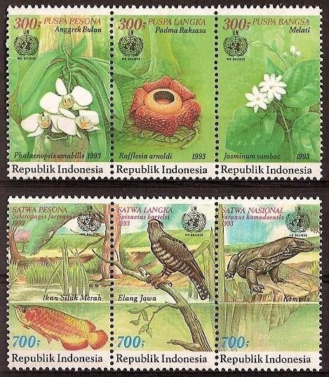 Indonesie Zonnebloem nr 1541/6 postfris 1993, Ophalen of Verzenden, Postfris, Zuidoost-Azië