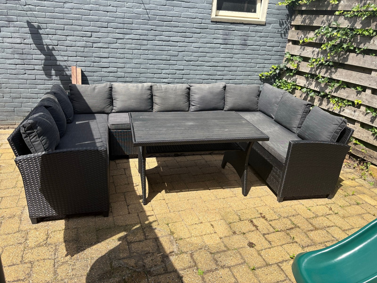 loungeset met opbergruimte en tafel, Ophalen, Gebruikt, Meer dan 8 zitplaatsen, Loungeset