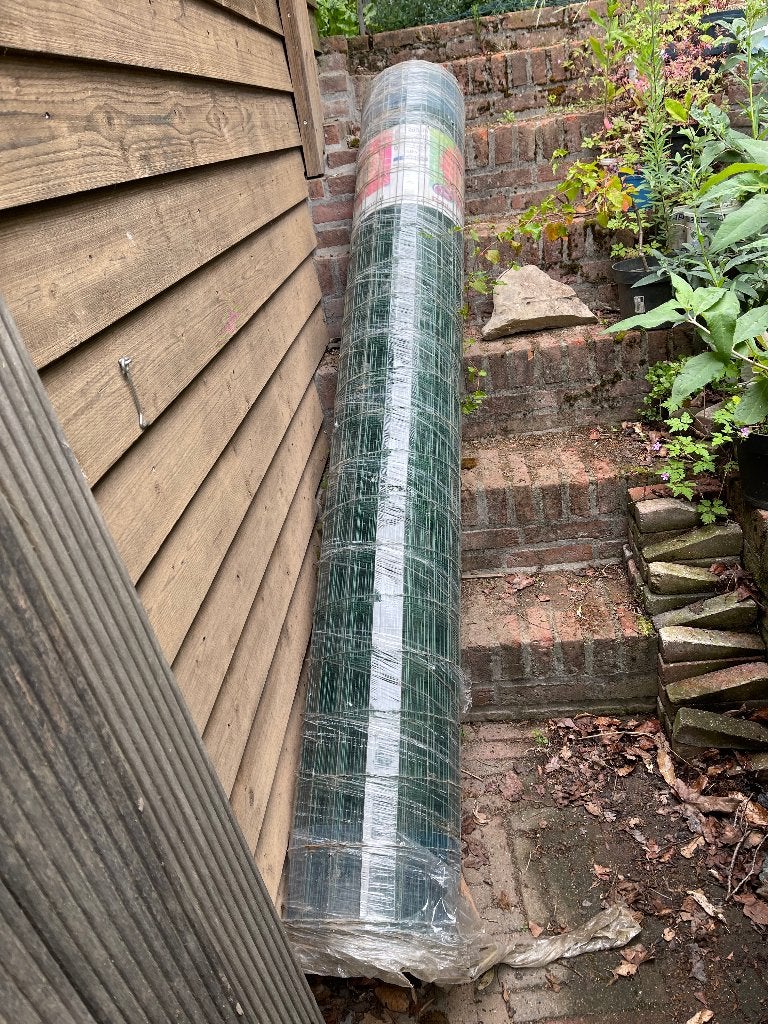 25 meter stevig Tuindraad 203 cm hoog met gaten 10x5 cm, Tuin en Terras, Gaas en Draad, Ophalen, Nieuw, 20 meter of meer, Draad