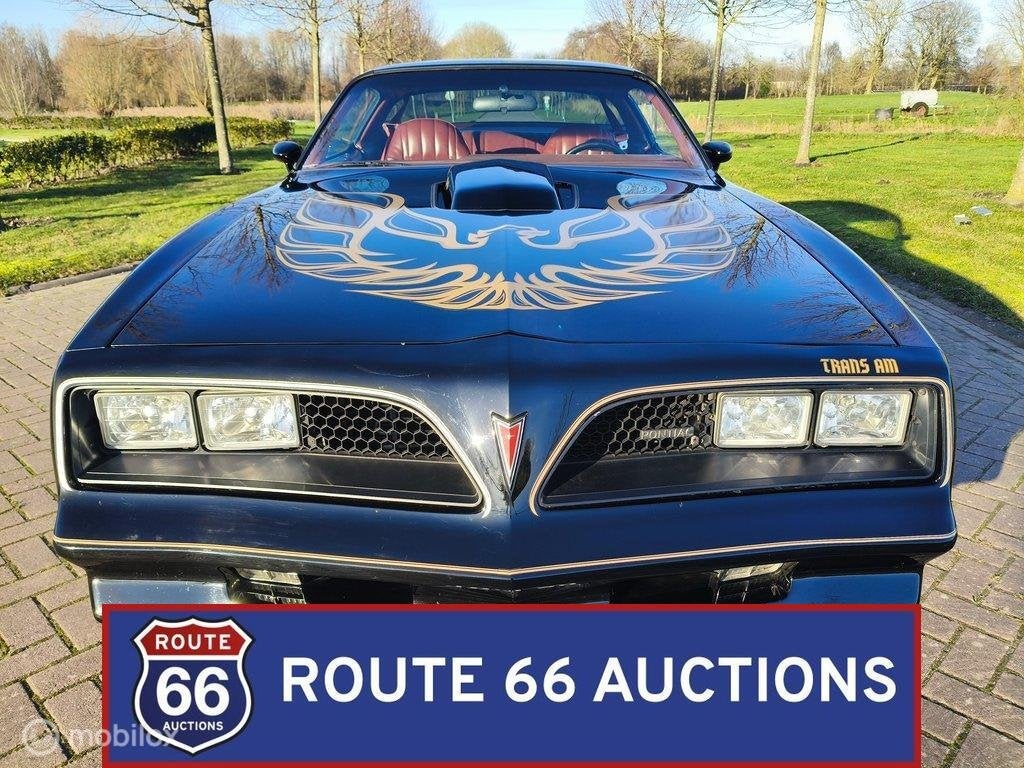 Pontiac Firebird Trans Am | 1977 | Route 66 Auctions, Auto's, Oldtimers, Pontiac, Overige carrosserieën, Zwart, Bedrijf