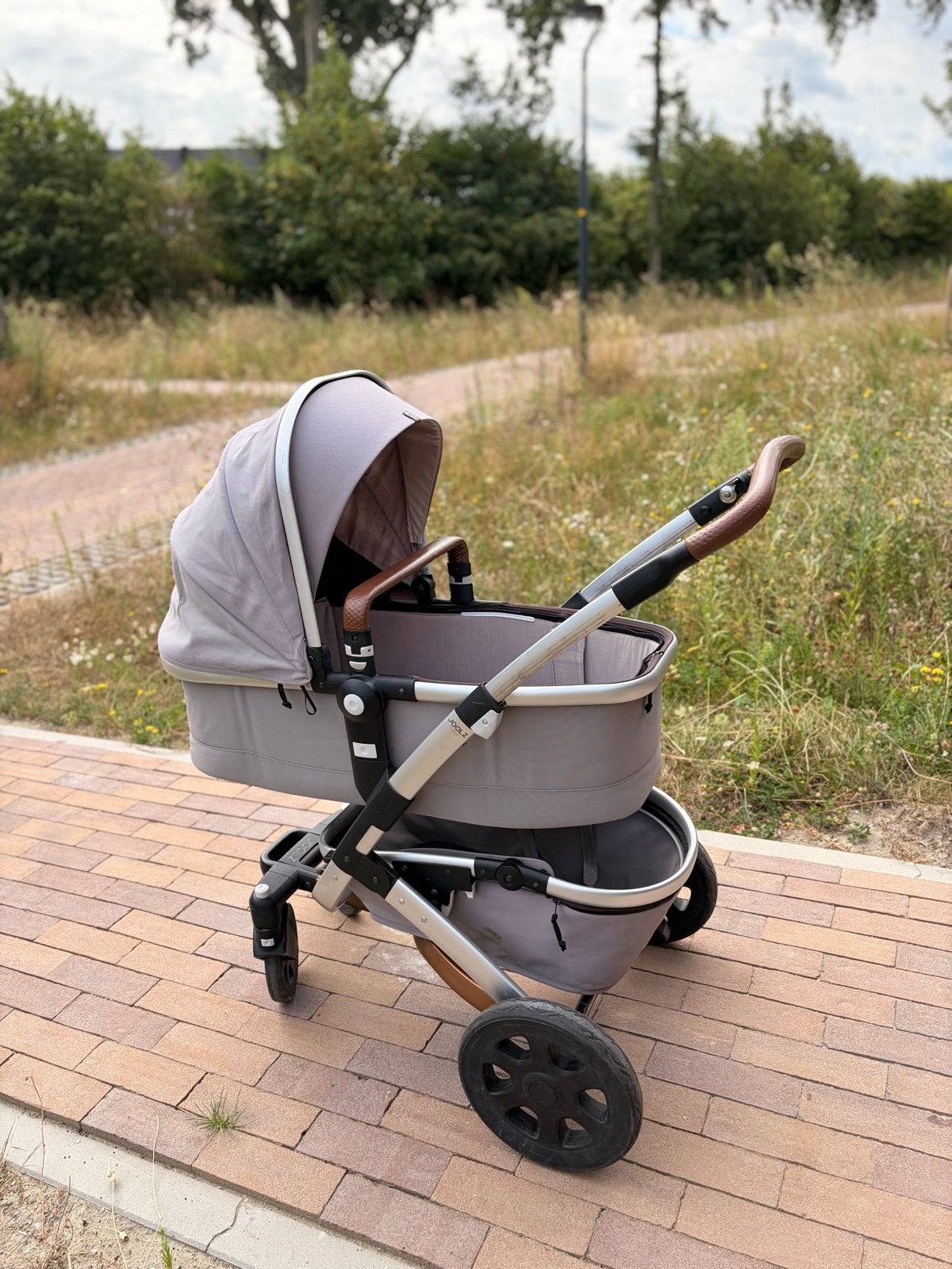 Joolz Geo 2 Kinderwagen Saliegroen - Complete Set, Kinderen en Baby's, Kinderwagens en Combinaties, Gebruikt, Combiwagen, Met reiswieg