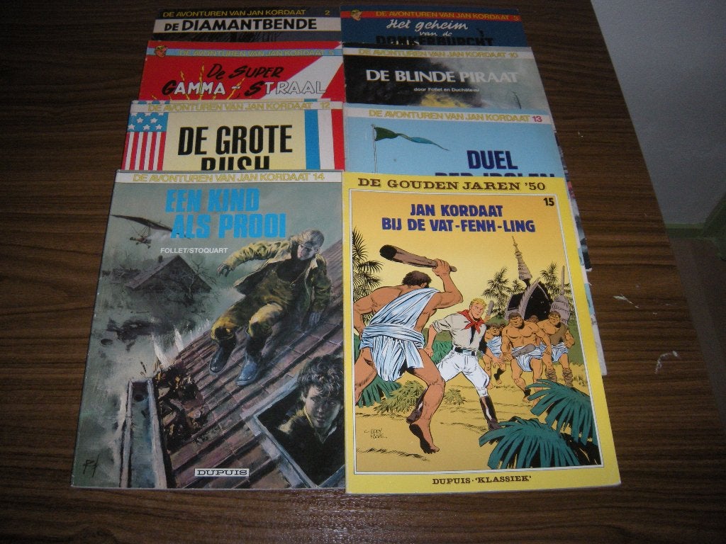 Jan Kordaat 8 delen SC, Meerdere stripboeken, Ophalen of Verzenden, Zo goed als nieuw