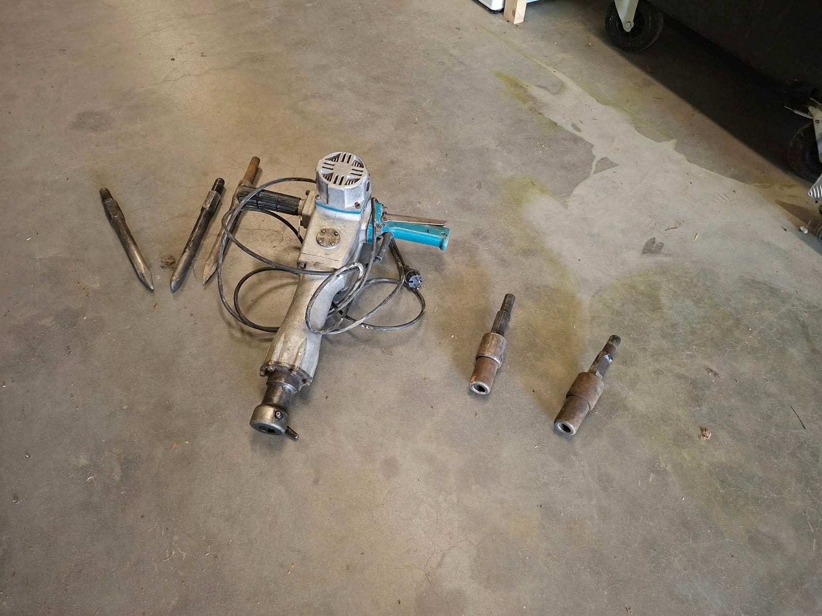 Makita sloophamer, Ophalen, Gebruikt