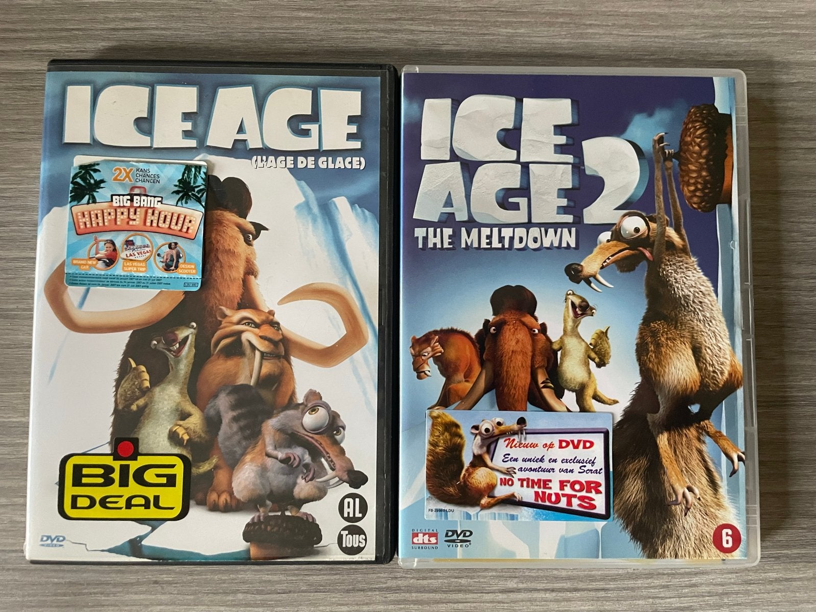 Ice Age 1 & 2 DVD Boxset - Avontuurlijke Animatie, Gebruikt, Animatie, Alle leeftijden, Film