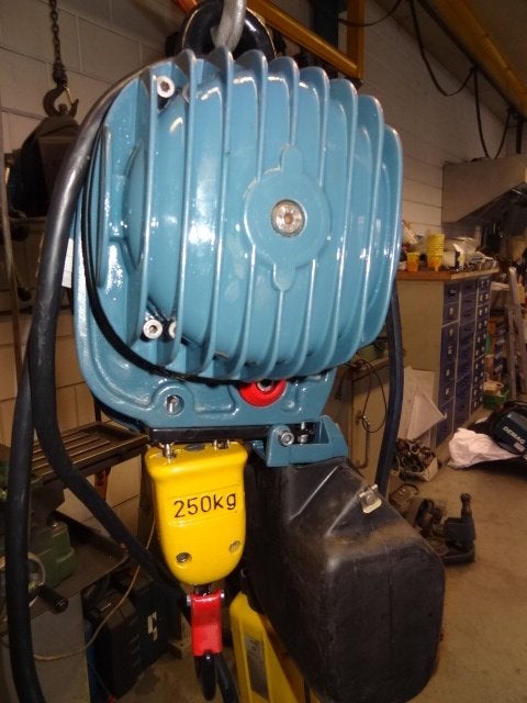 DEMAG ketting takel 250 kg kraannr. 6, Doe-het-zelf en Verbouw, Ophalen, Zo goed als nieuw, Elektrisch