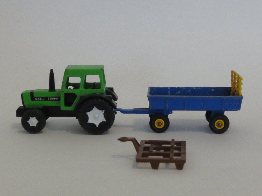 Deutz trekker, hooiwagen & ploeg, H0, Siku & Matchbox, izgst, Hobby en Vrije tijd, Modelauto's | 1:87, Ophalen of Verzenden, Gebruikt