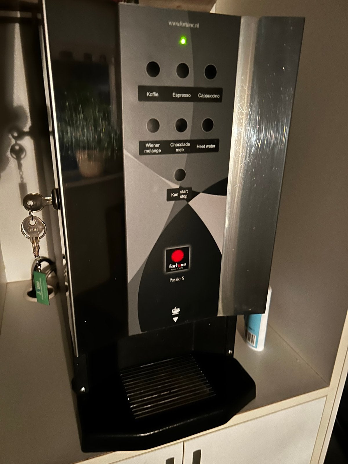 Fortune Passio S Koffiemachine - Diverse Dranken, Witgoed en Apparatuur, Ophalen, Gebruikt, 10 kopjes of meer, Koffiemachine