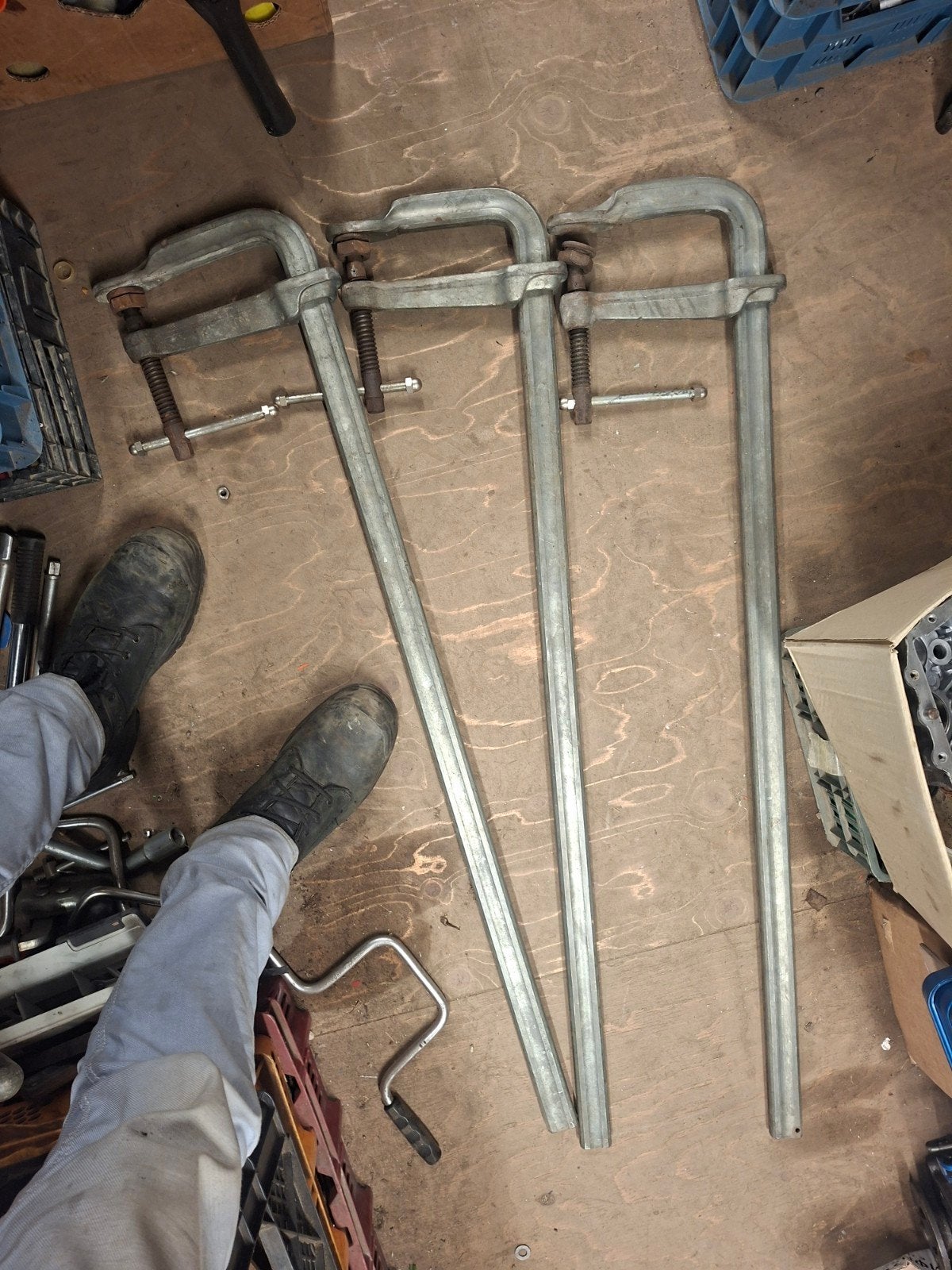 Tk 3 zware lange Bessey lijmklemmen lijmtangen., Ophalen, Zo goed als nieuw, Klem, Overige merken