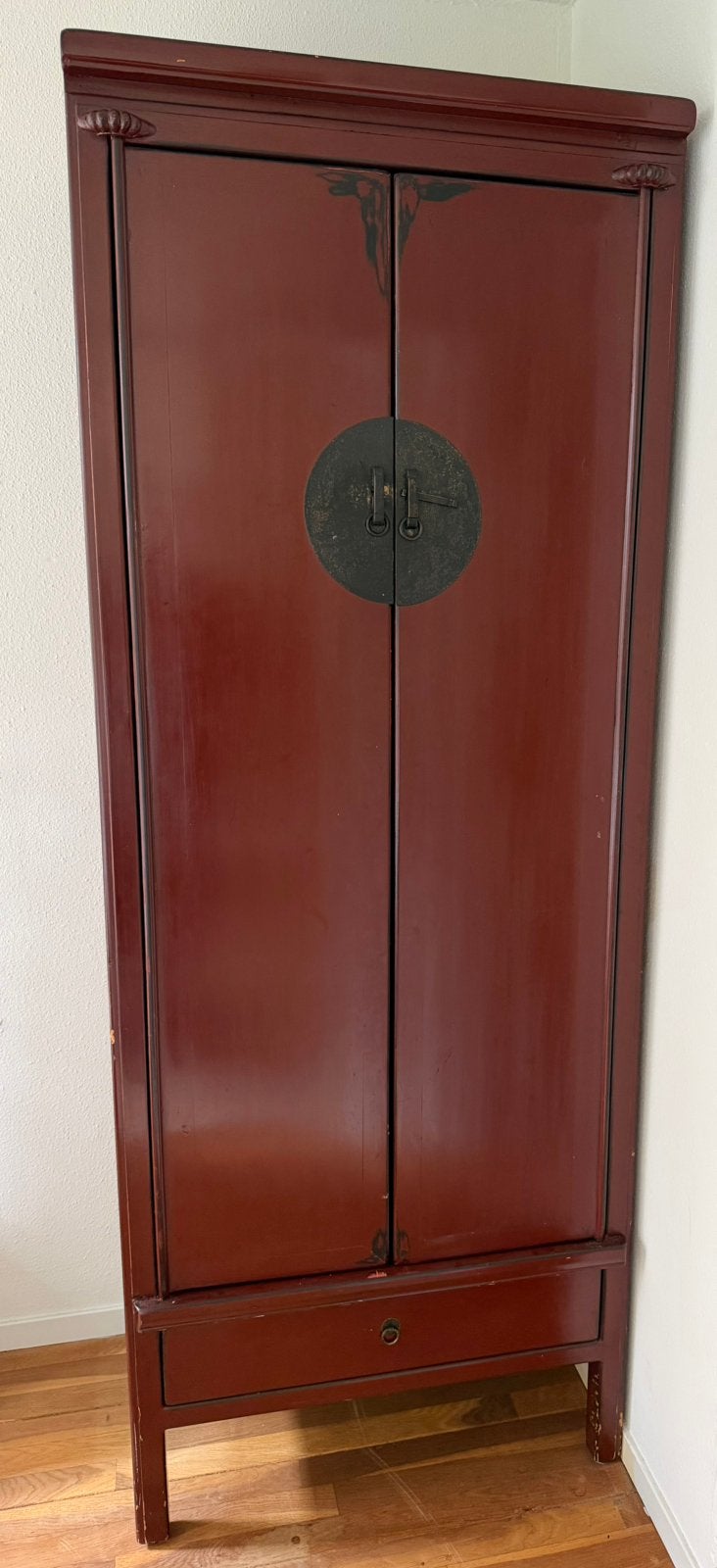 Het Kabinet rode chinese bruidskast, Antiek en Kunst, Ophalen