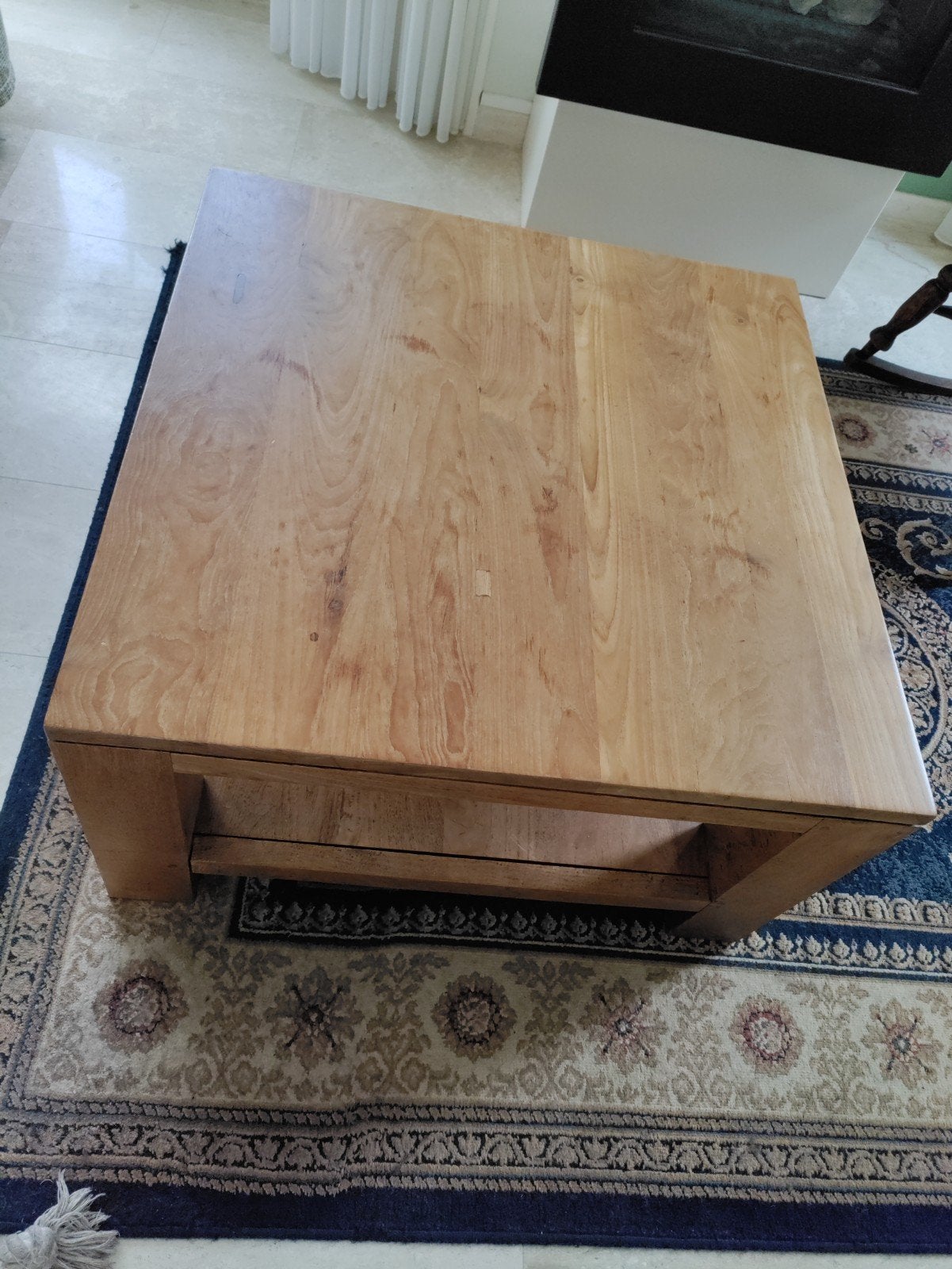 Salontafel teakhout 80x80x45, Huis en Inrichting, Tafels | Salontafels, Ophalen, Gebruikt, 50 tot 100 cm, 50 tot 100 cm