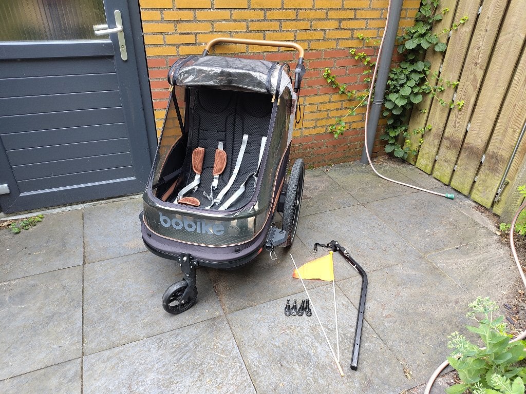 Bobike Trailer 2-in-1 fietskar, Gebruikt, Opvouwbaar, 20 tot 40 kg, Kinderkar