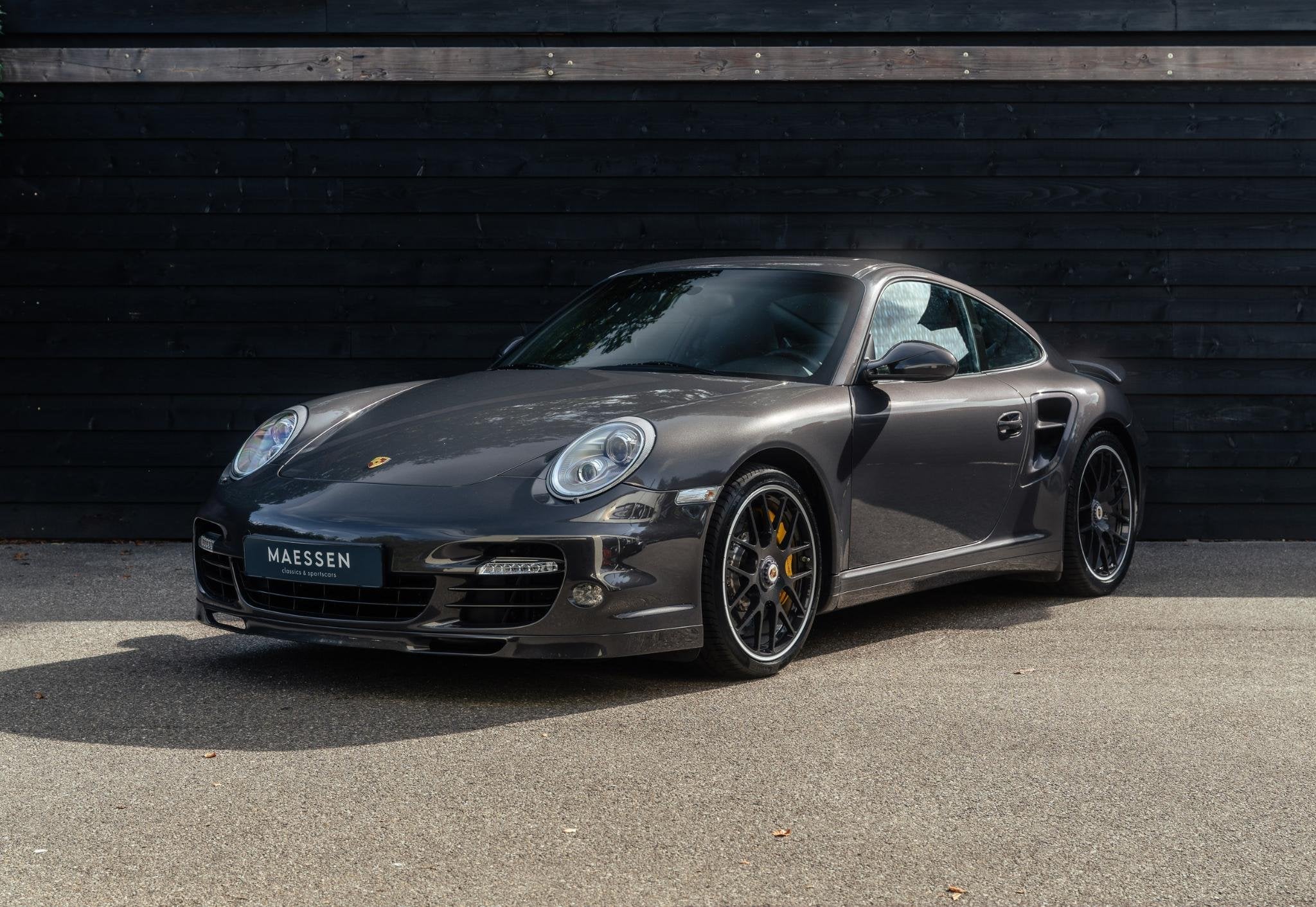 Porsche 911 3.8 Turbo S - PTS Lava Grey - Volle Historie - C, Automaat, Euro 5, Gebruikt, Zwart