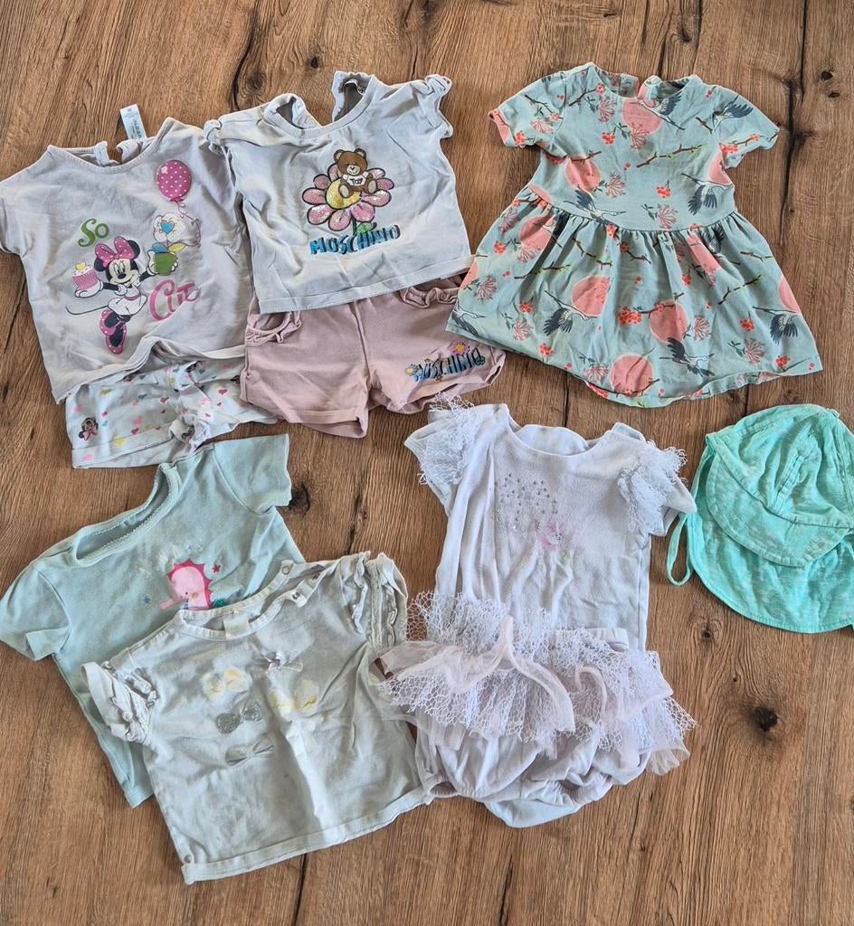 Zomerkleding pakket meisje maat 80, Kinderen en Baby's, Babykleding | Maat 80, Ophalen of Verzenden, Gebruikt, Meisje, Setje