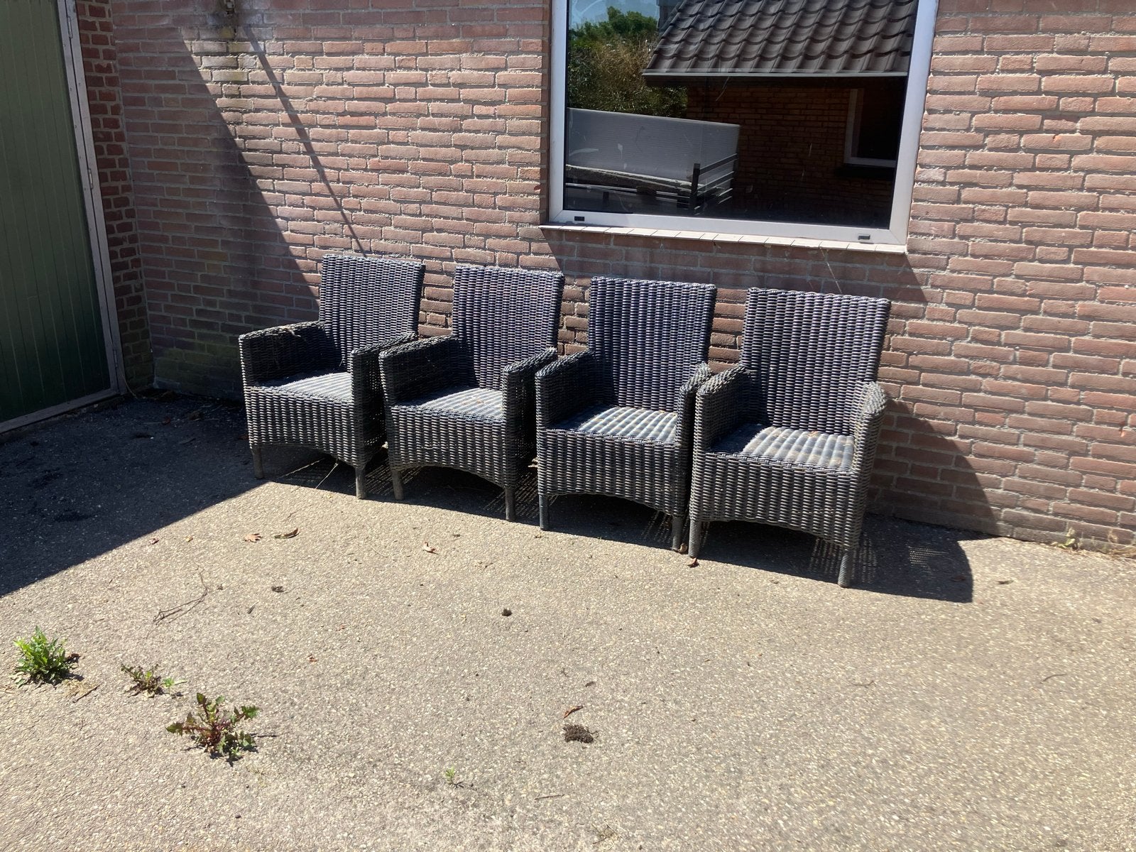 Hartman rieten stoelen - Mooie tuinstoelen, Tuin en Terras, Ophalen, Gebruikt, Wicker