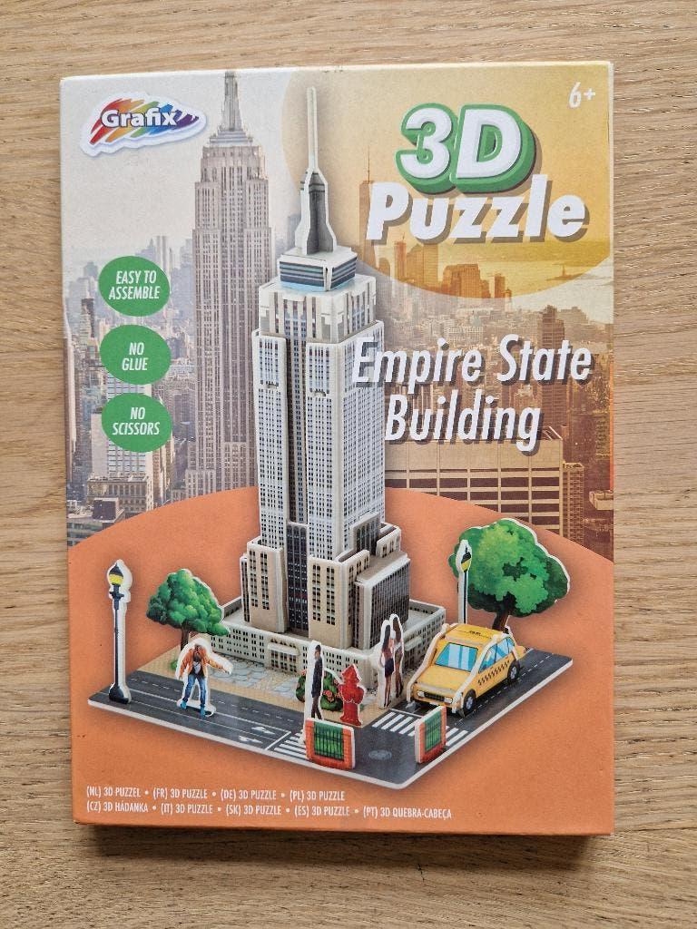 3 D  puzzel   New York, Ophalen of Verzenden, Minder dan 500 stukjes, Zo goed als nieuw, Rubik's of 3D-puzzel