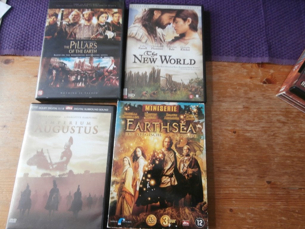 dvd Imperium Augustus miniserie Earthsea The new world film, Alle leeftijden, Ophalen of Verzenden, Zo goed als nieuw