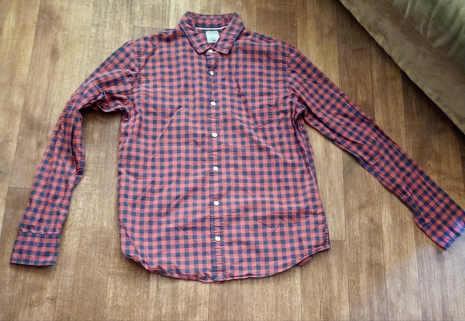Tommy Hilfiger blouse, maat L, 2x aangehad, Kleding | Heren, Overhemden, Ophalen of Verzenden, Zo goed als nieuw, Blauw