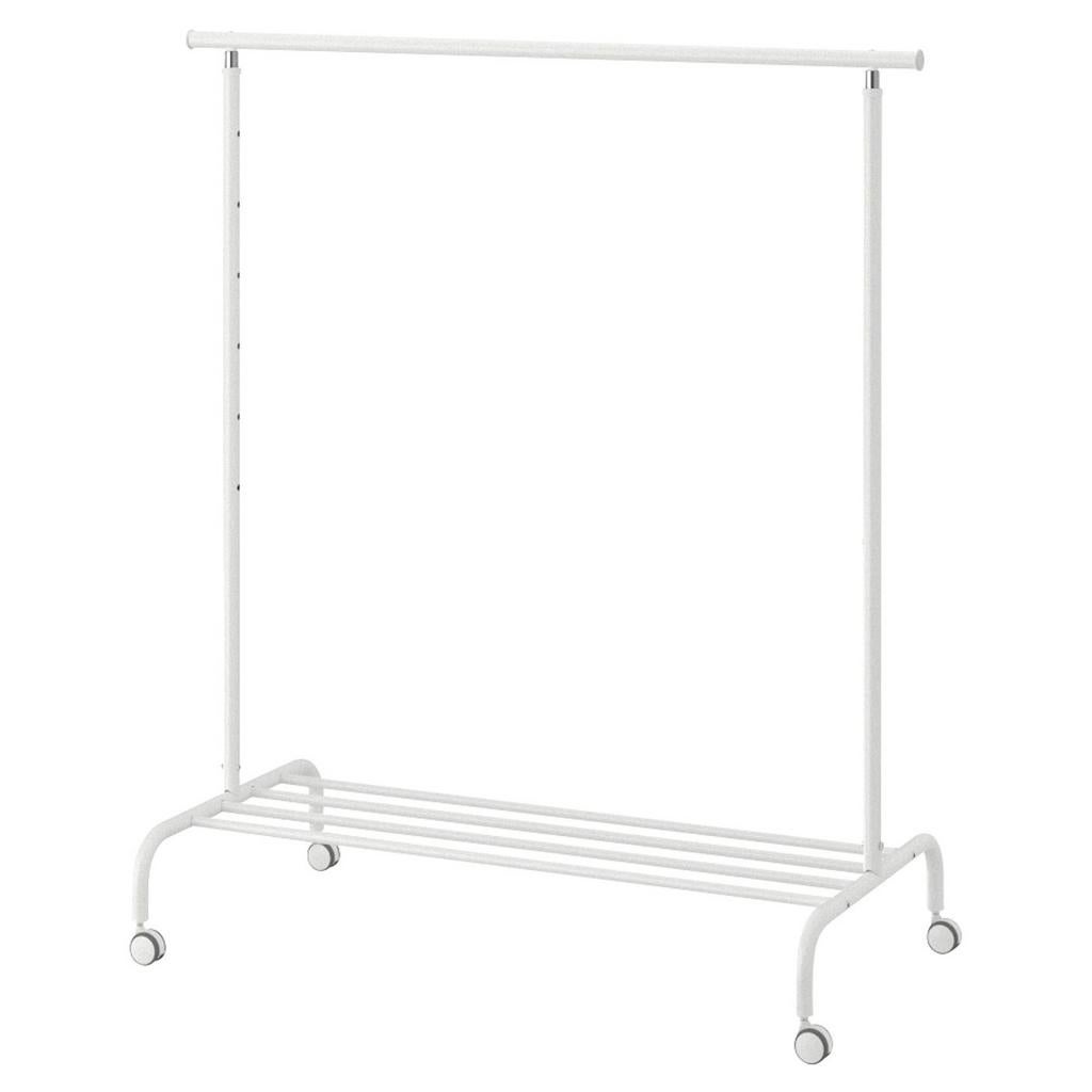 Ikea Rigga kledingrek, Ophalen, Met wielen, Zo goed als nieuw