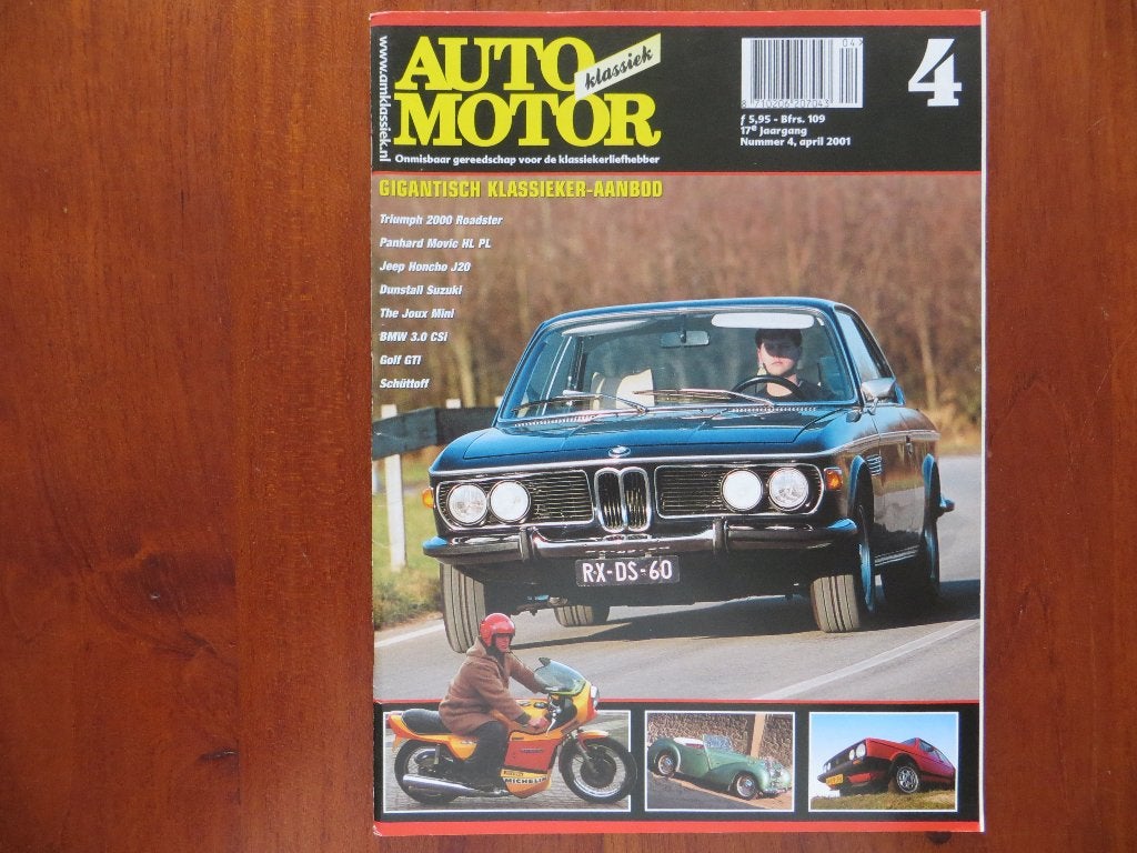 Auto Motor Klassiek 4 2001 BMW 3.0 CSI, VW Golf GTI, TVR, Ophalen of Verzenden, Nieuw, BMW