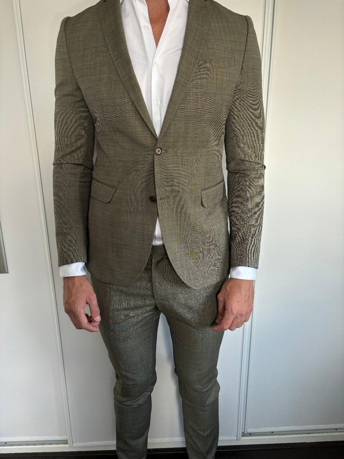 Stijlvol herenpak - Groen, Kleding | Heren, Club of Gents, Ophalen of Verzenden, Groen, Maat 56/58 (XL)