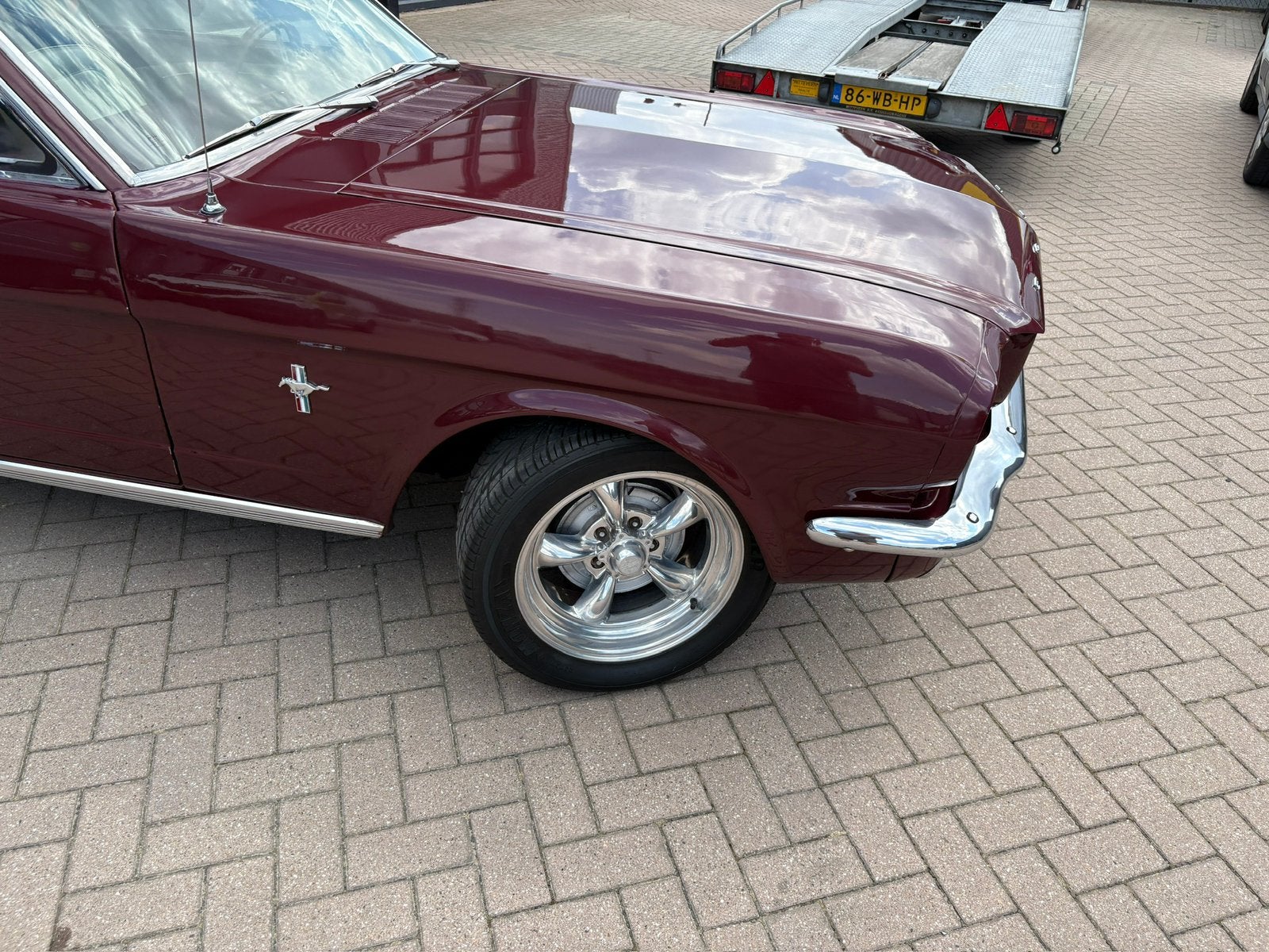 Ford Mustang 1966 v8 289 Coupe Burgundy, foto 7