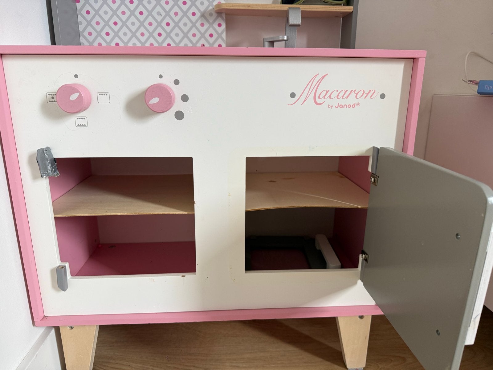 Janod Macaron Houten Speelkeuken Roze, Ophalen, Gebruikt, Hout, Speelkeuken