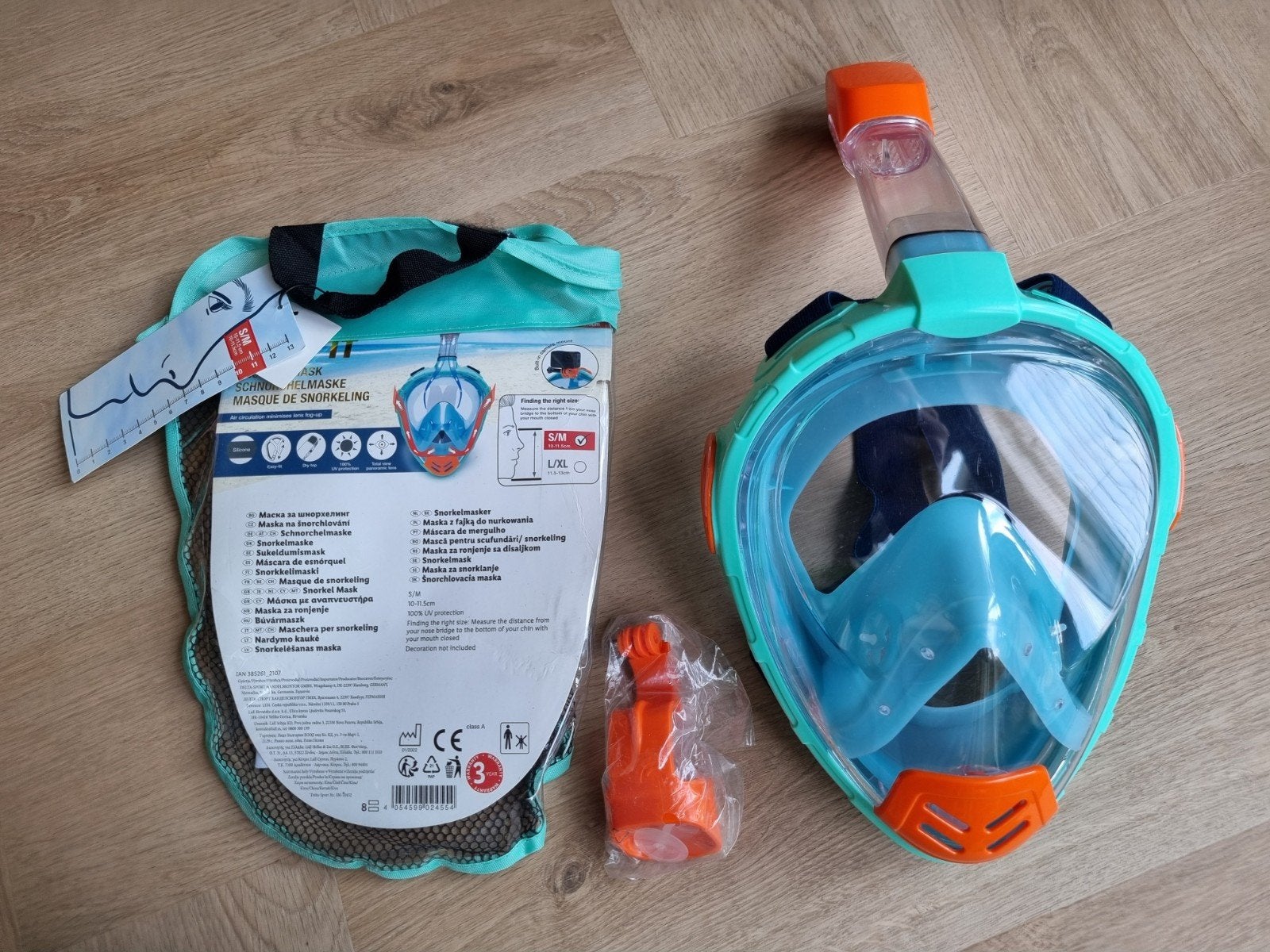 Snorkelmasker zgan, Watersport en Boten, Ophalen, Zo goed als nieuw, Snorkelmasker