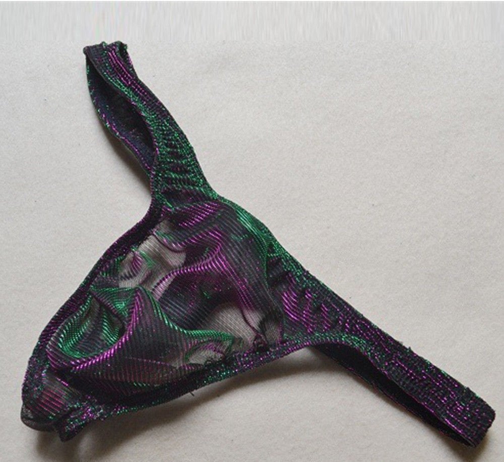 Heren g-string doorzichtig paars, Verzenden, Paars, Slip