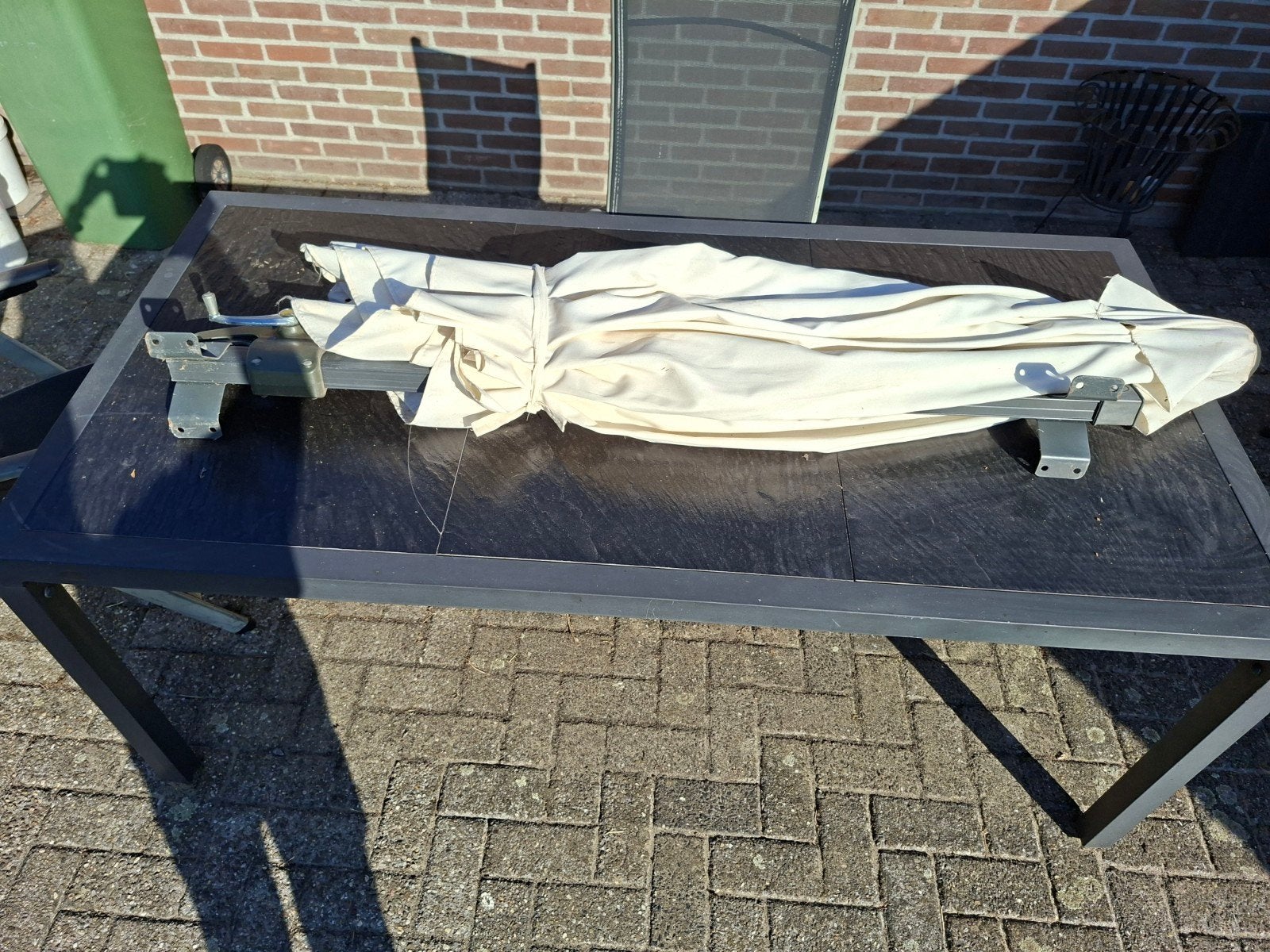 Muur parasol, Ophalen, Gebruikt, 2 tot 3 meter
