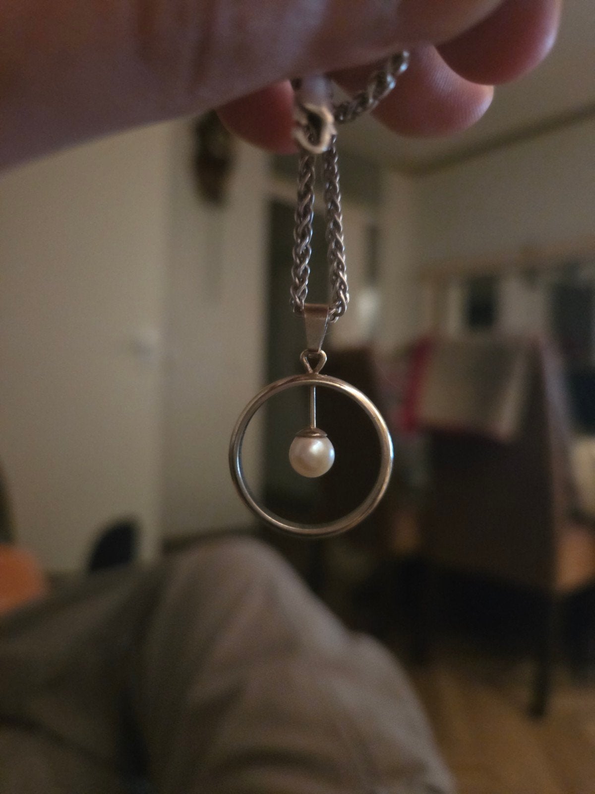Verloren ketting gezocht, Met hanger, Gebruikt, Ophalen of Verzenden, Zilver