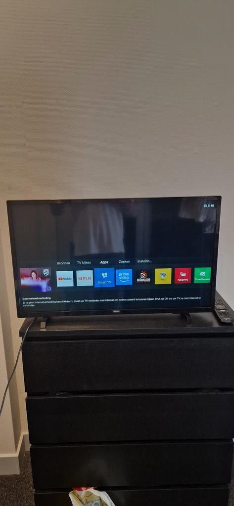 Philips 32inch smart tv, Ophalen, Zo goed als nieuw, 50 Hz, Philips