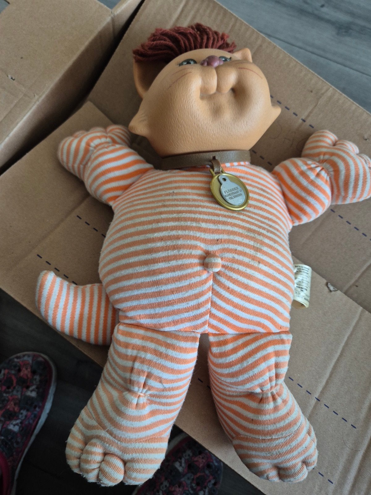 Vintage Cabbage Patch Kids 'Koosas' Kat Pop 1983, Ophalen of Verzenden, Gebruikt, Overige typen