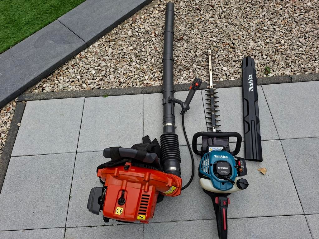 Makita krachtig benzine 80 cm blad en bladblazer benzine, Tuin en Terras, Hand-tuingereedschap, Ophalen of Verzenden, Zo goed als nieuw
