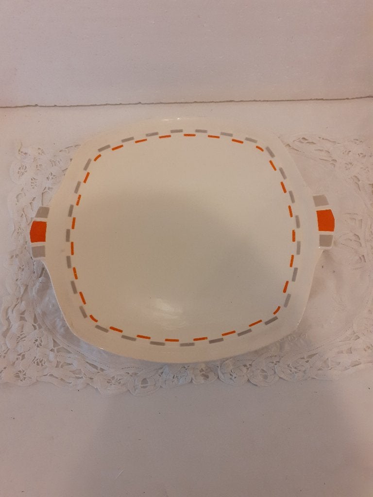 Societe Ceramique - mooie Art Deco gebakschaal, Ophalen of Verzenden